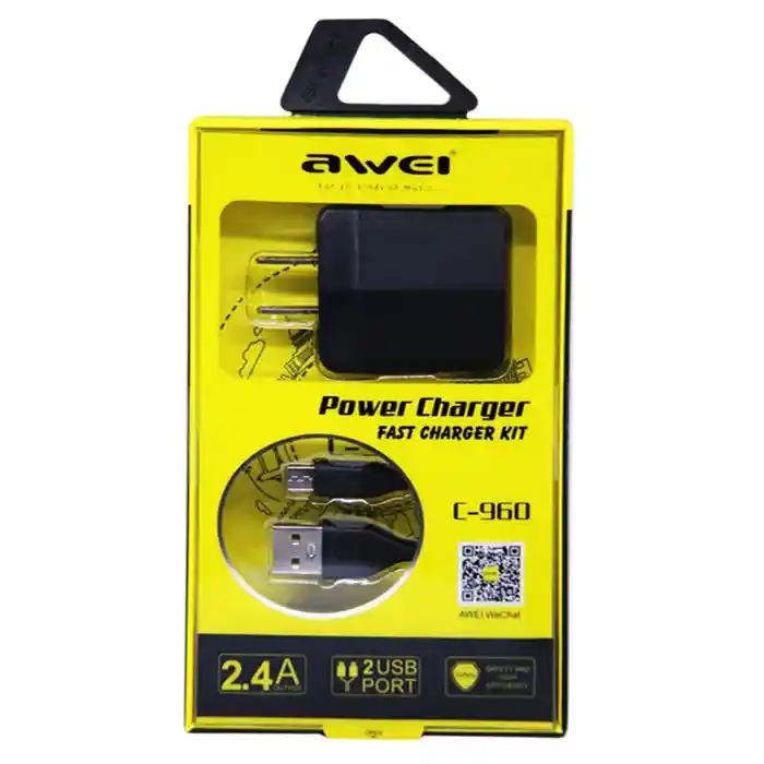 Awei C-960 USB Fast Charger With Double Ports